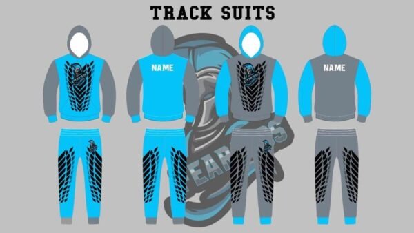 Fearless blue and Grey track suits