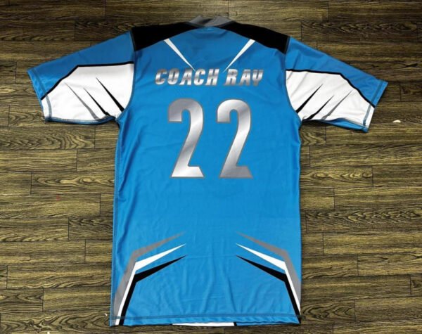 Sublimated shirt back